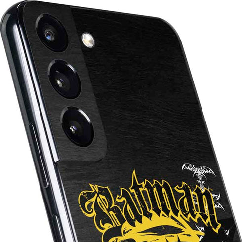 DC Comics Batman Dark Knight Logo Yellow & Black Galaxy S22 Skin